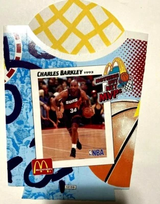 McDonalds CHARLES BARKLEY Nothing But Net MVP Fry Box - MINT, NO GREASE STAINS!! - Image 1 of 2