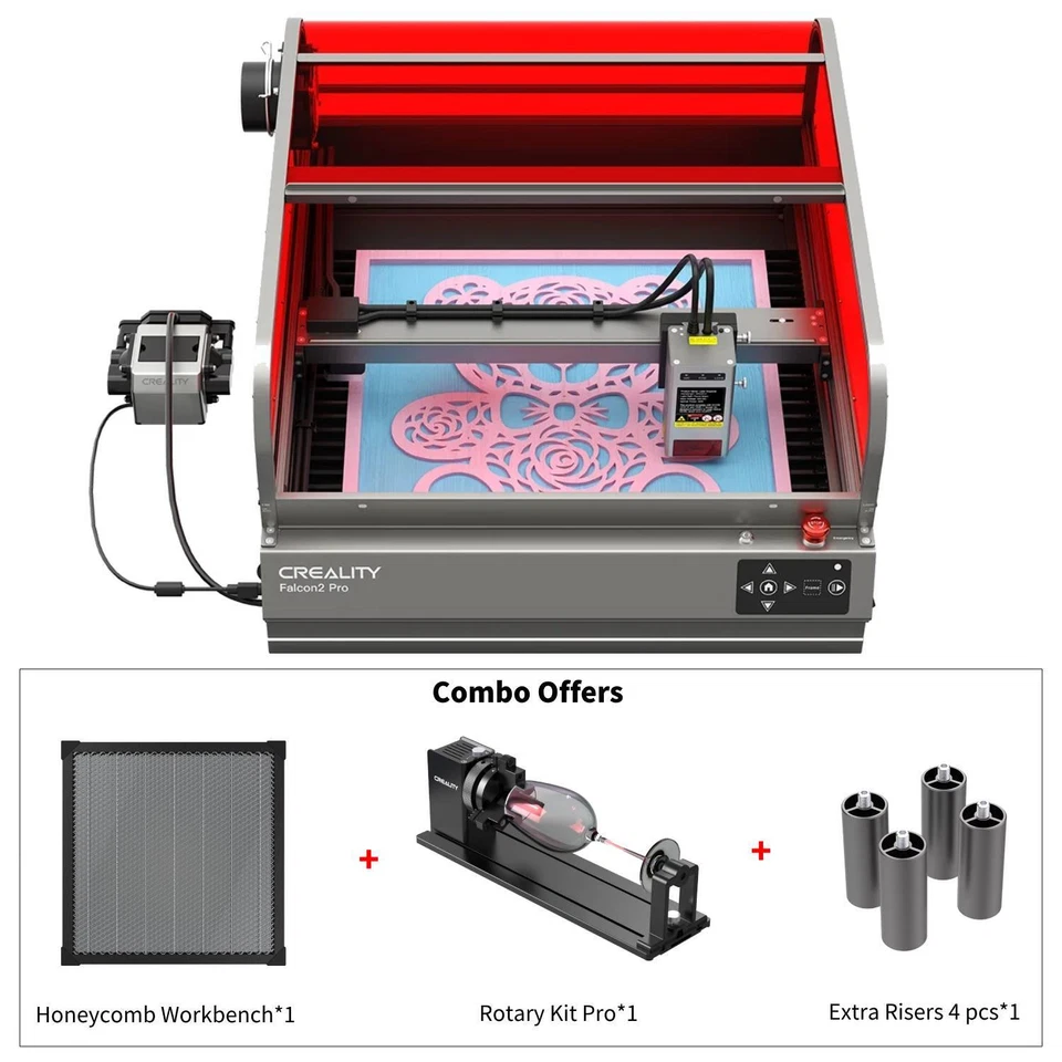 Creality Falcon2 Pro 40W Laser Engraver HighPower for Wood Glass Metal Stone