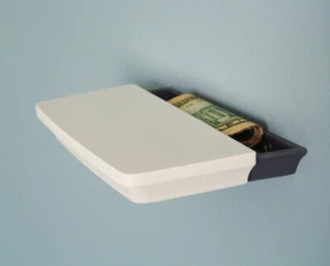 Small Secret Hidden Shelf for Hiding coins, money, keys, jewelry, 5" x 2.5" - Picture 1 of 15