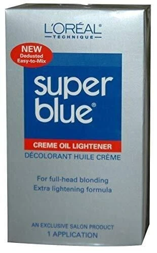 Nuevo en caja Loreal Super Blue Crema Aceite Aclarador 1 Aplicación Foto 1 de 1