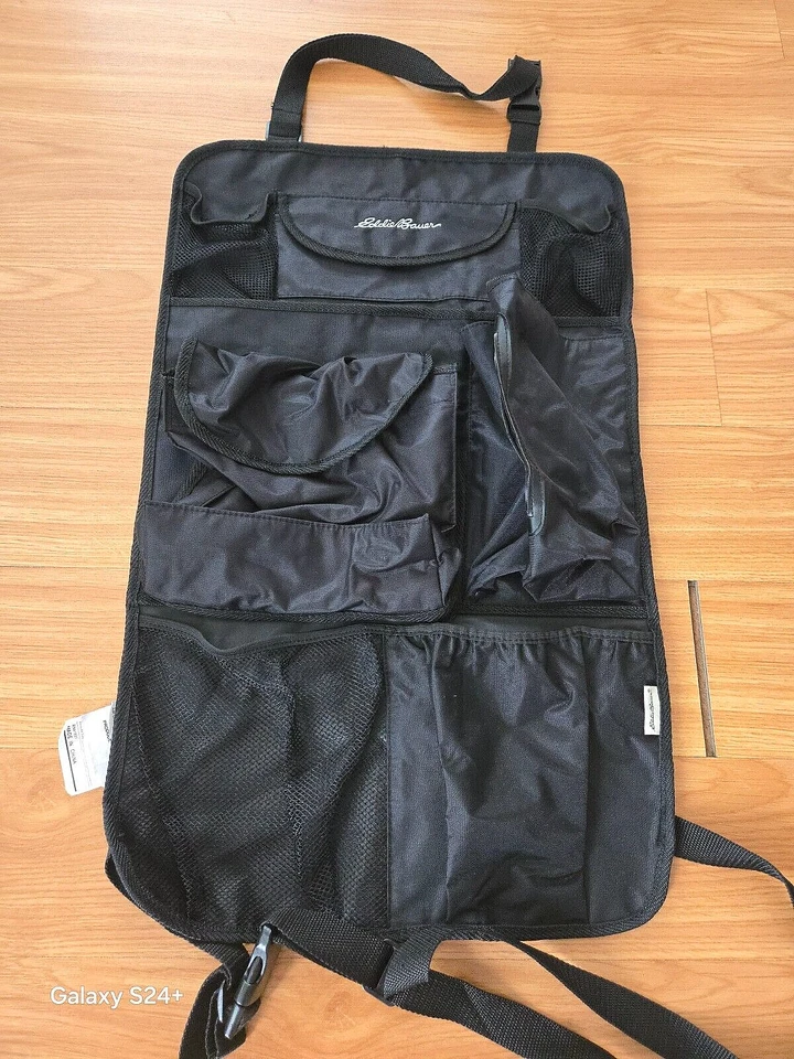 BOLSO ORGANIZADOR COCHE ASIENTO TRASERO EDDIE BAUER NEGRO Foto 1 de 1