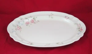 Pfaltzgraff Tea Rose Collection Vintage Oval Platter 14 1/2 inch - Picture 1 of 4