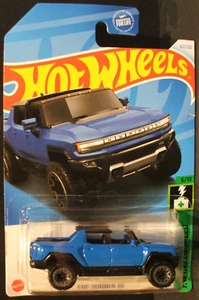 Hot Wheels '22 GMC Hummer EV HW Green Speed Mattel diecast ~ S scale 1/64 Blue - Picture 1 of 3