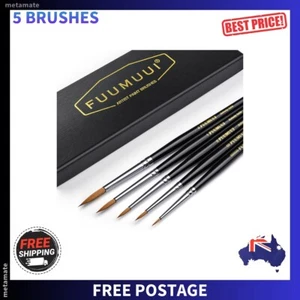 Kolinsky Sable Miniature Paint Brushes 5Pcs Fine Detail Art Citadel DND Models - Picture 1 of 13