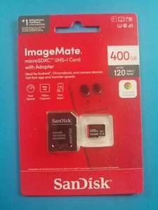 NEW - SanDisk Imagemate 400GB MicroSDXC Memory Card - Free ShipN! - Picture 1 of 1