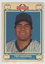 1989 Gardner's Bakery Milwaukee Brewers Teddy Higuera #7
