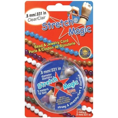 Pepperell Stretch 0.8mm Magic Bead and Jewelry Cord 5m Clear 159144