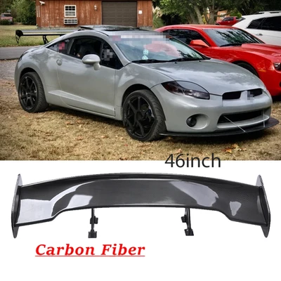 47" Fiber Rear Trunk Spoiler Wing Adjustable GT-Style For Mitsubishi Eclipse M - Imagem 1 de 4