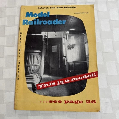 Model Railroader Magazine February 1958 - Image 1 of 4