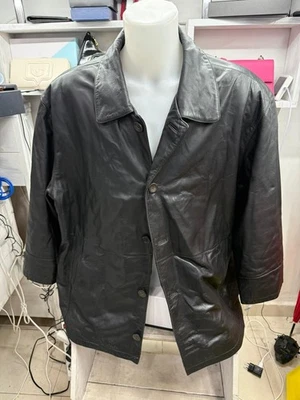 Jacke Mantel canda Herren Haut Farbe Schwarz Größe 58 Cod. AM441 - Bild 1 von 4