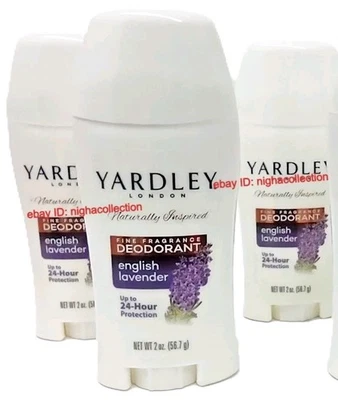 Paquete de 3 desodorantes de lavanda inglesa Yardley London 2 oz cada barra NUEVO Foto 1 de 4