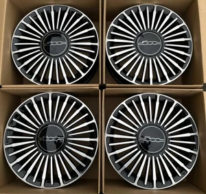 ORIGINAL ALUFELGEN SATZ 16 ZOLL  FIAT 500e 50290266 NEU - Picture 1 of 7