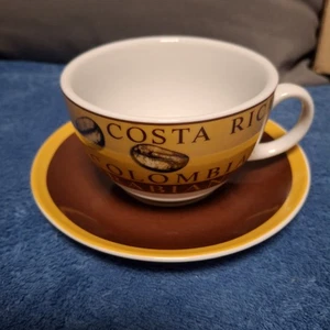 Neue Jumbotasse mit Untertasse - Bild 1 von 7