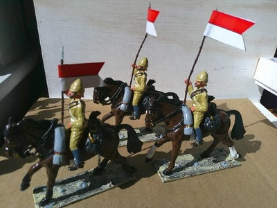 El Tempeario, Caballería Británica 21st Lancers at Omdurman 1885 metal lote de 3, 60mm Foto 1 de 4