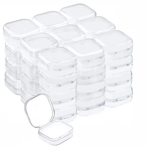 40Pcs Plastic Beads Storage Containers, Mini Clear Box with Lid for Small Items - Picture 1 of 7