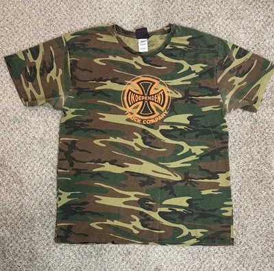 Camiseta Camuflada Independent Trucks Construida Para Moler Camiseta de Patín Verde Talla L Foto 1 de 4