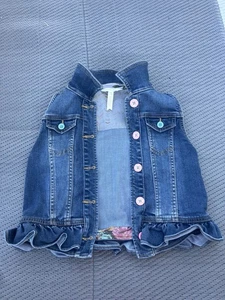 Matilda Jane Wonderment It’s True Blue Denim Vest Size 10 NWOT - Picture 1 of 5