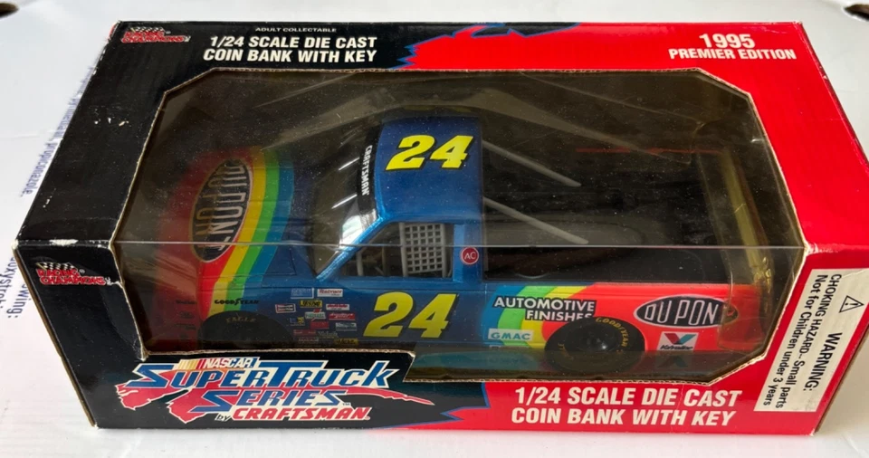Supercamión NASCAR 1995 edición Premier Jeff Gordon DuPont escala 1/24 fundido a presión Foto 1 de 1