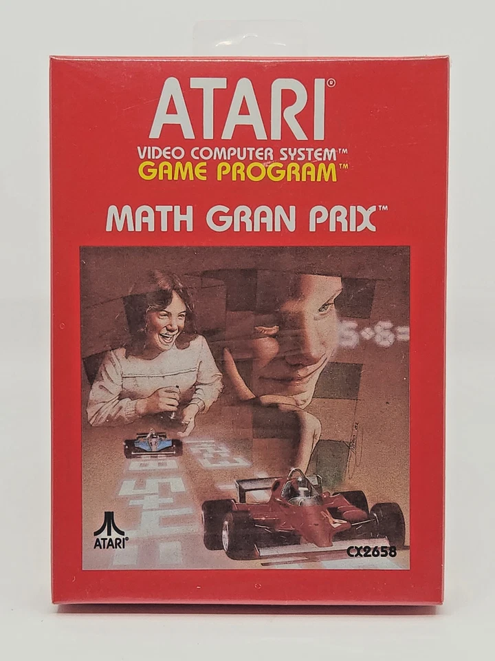 Atari 2600 Boxed Video Game - Math Gran Prix - 1987 Corp Release - Sealed - Image 1 of 2