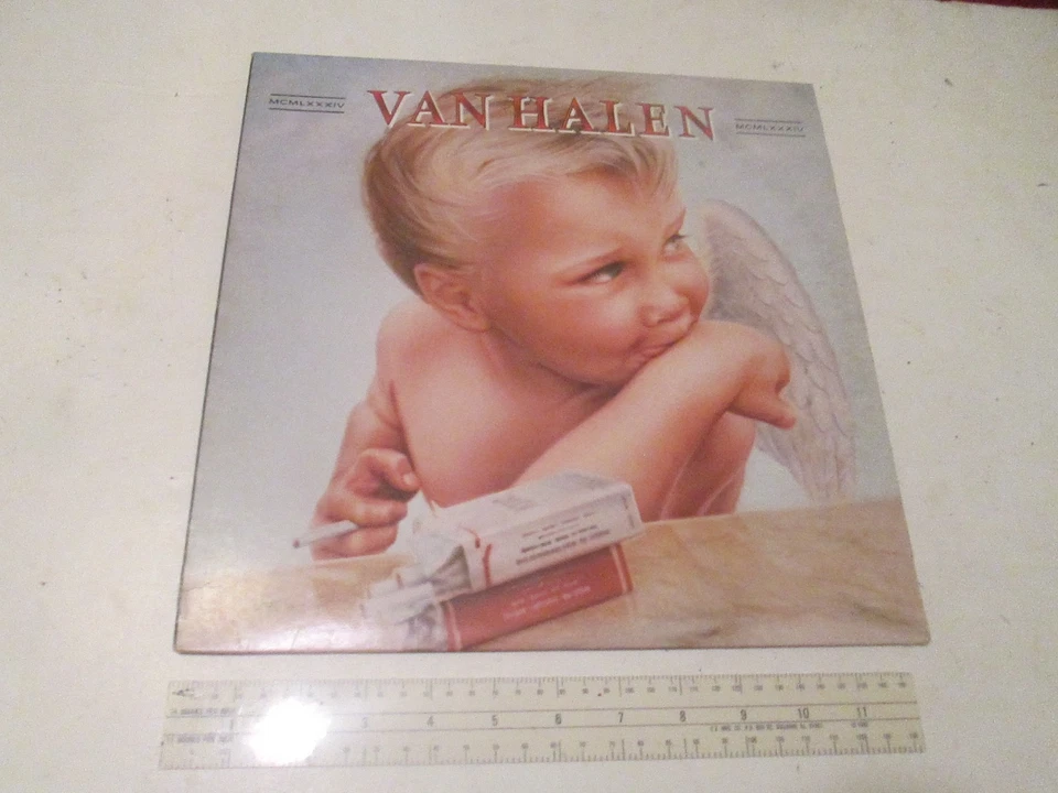 Rock Vintage Vinyl Van Halen 1984 vinyl record with Error Upside Down Rear Cover - Image 1 of 4