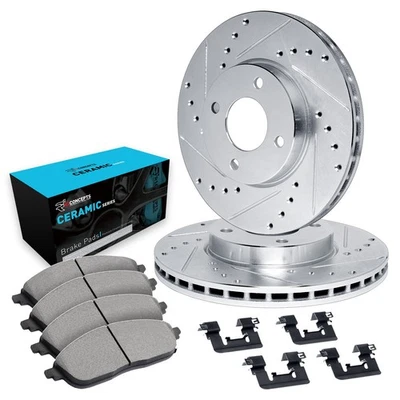 For Honda Prelude 88-90 Brake Kit eLINE Series Drilled & Slotted Front Brake Kit Foto 1 de 4