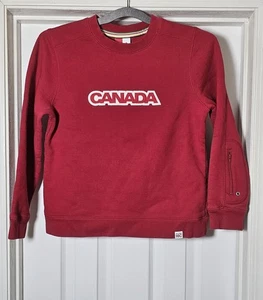 Kids 2005-2006 CANADA Olympic Olympique Original HBC Red Sweatshirt Size 16 - Picture 1 of 5