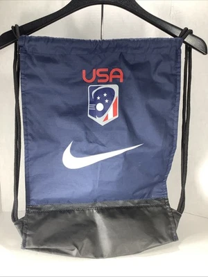 Nike~USA Lacrosse Drawstring Sack Pack Backpack Gym Bag National Team - Image 1 of 4