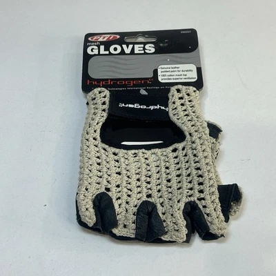 PTI Hydrogen Mesh Leather Bike Fingerless Cycling Gloves Padded Palm Size S/M - Image 1 of 4