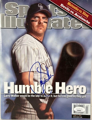 Larry Walker Autographed Sports Illustrated (June 11, 2001) JSA COA - Image 1 of 3