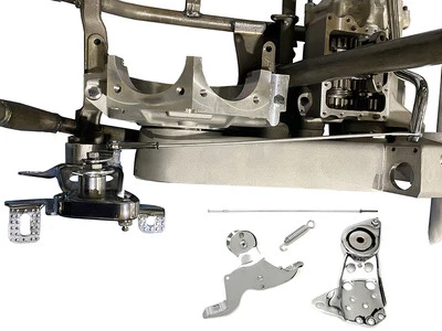 Kit de embrague basculante cromado para Harley Davidson Foto 1 de 4