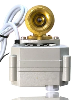 1/2" DN15 Brass 2 Port Motorized Ball Valve AC110-230V CR202 2 Wires Normally... - Image 1 of 4