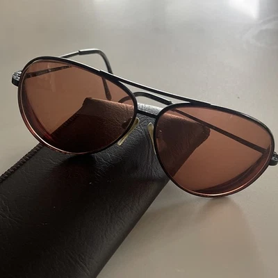 Gafas de sol Serengeti Drivers 5222 Essentials grandes aviador de colección años 90 marcos negros Foto 1 de 4