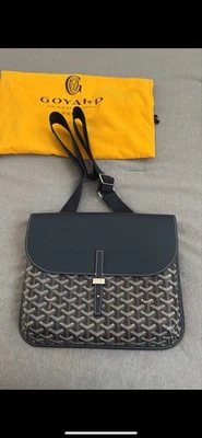Goyard Goyardine Coursier Messenger Bag  Navy Blue - Image 1 of 4