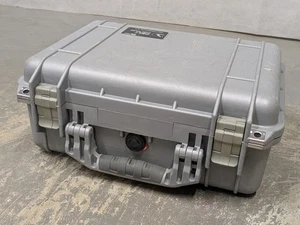 Peli 1450 Protector Case Storage Travel Flight Box with Removable Foam - Silver - Picture 1 of 11