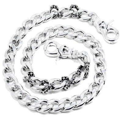 DK Fuerte Gótico Camionero Rocker Motociclista Llave Jean Cartera Cadena (27.5") Plateado CS120 Foto 1 de 4