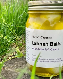 Naela's Labneh balls in olive oil. Spreadable cheese. - Picture 1 of 3