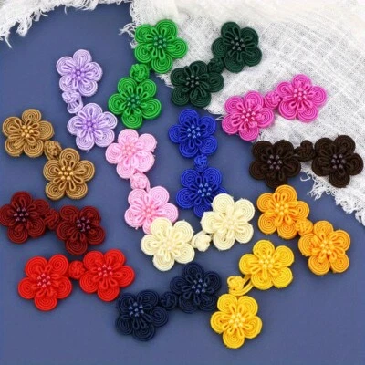 10Pair Chinese Knots Frog Buttons Sewing Button Closure Fasteners Decors for DIY - Image 1 of 4