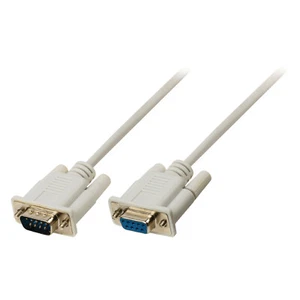 Valueline Serielles Kabel D-Sub 9-pol, male D-Sub Buchse 9-polig 10,0m Elfenbein - Bild 1 von 1