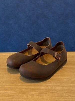 Zapatos BIRKENSTOCK Mantova Correa Plana Marrón Oscuro Estrecho Talla 36 JP 23 cm Foto 1 de 4