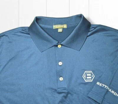 Polo Bettinardi Golf Hex B Peter Millar Summer Comfort para hombre XL azul azulado Foto 1 de 4