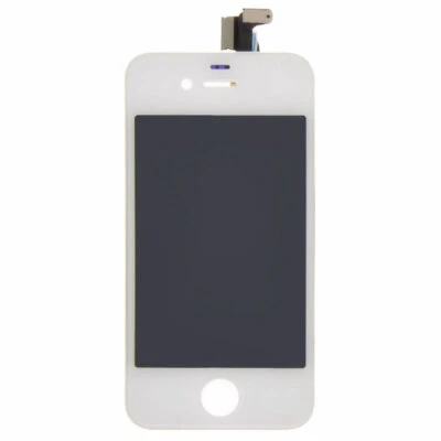Conjunto de marco digitalizador LCD para Apple iPhone 4 GSM blanco frontal vidrio tapa táctil Foto 1 de 2
