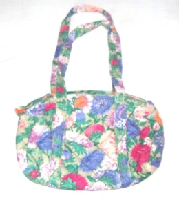 Caspari 100 % Baumwolle lange Grifftasche mit großem mehrfarbigem Blumenmuster - Bild 1 von 3