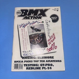 BMX ACTION MAGAZINE MAY 1983 GT-ABA SUPERNATIONAL ELSINORE REDLINE PL-24 GT PRO - Picture 1 of 10
