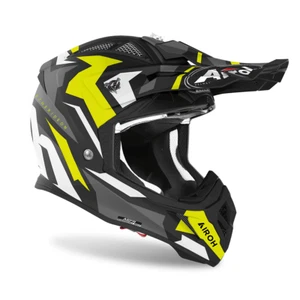 AIROH AVIATOR ACE SWOOP CASCO FUORISTRADA OFF ROAD GIALLO BIANCO CROSS ENDURO - Imagen 1 de 7