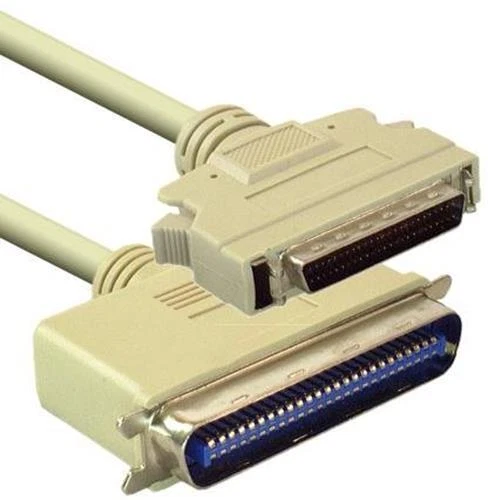 18 inch High Speed SCSI-2 II (HPDB50) Male to Centronics 50 Male Cable - Image 1 of 1