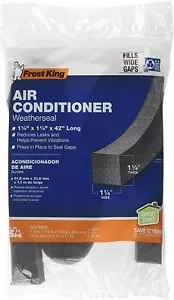 LOT OF 6 FROST KING AIR CONDITIONER WEATHERSEALS GRAY FOAM 42 inch x 1.25,x1.25 - Picture 1 of 3