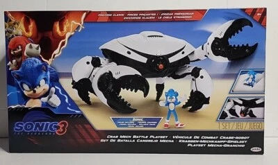 Jakks Pacific Sonic 3 The Hedgehog Crab Mech Juego de Batalla FIGURAS NUEVA PELÍCULA 24 Foto 1 de 4