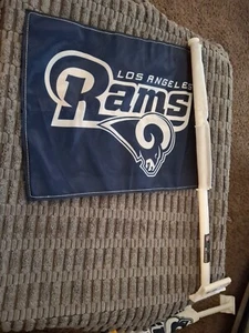 LA Rams Super Bowl Champions!! Double-Sided Los Angeles Rams Car Flag - Picture 1 of 3