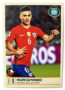 2018 FWC ROAD TO RUSSIA Panini Sticker #329 FELIPE GUTIERREZ Chile - Picture 1 of 2