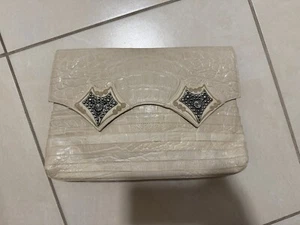 Braccialini Made in Italy Designer Luxury Fabric Leather Handbag Shoulder BEES - Picture 1 of 4